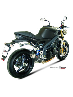 Tłumik motocyklowy Slip-On (GP) MIVV do Triumph Speed Triple 1050 R / S / RS (07-10) carbon