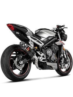 Tłumik motocyklowy Slip-On Line [Carbon] Akrapović Triumph Street Triple 765 S / R / RS (17-20)