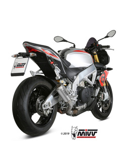 Tłumik motocyklowy Slip-On Line (MK3) MIVV do Aprilia Tuono V4 1100 (18-20) srebrny