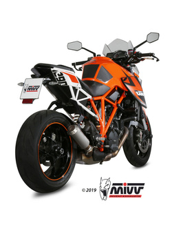 Tłumik motocyklowy Slip-On Line (MK3) MIVV do KTM Superduke 1290 (14-19) srebrny