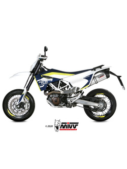 Tłumik motocyklowy Slip-On Line (Oval) MIVV do Husqvarna 701 Supermoto / Enduro (17-20) titanium