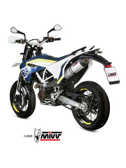 Tłumik motocyklowy Slip-On Line (Oval) MIVV do Husqvarna 701 Supermoto / Enduro (17-20) titanium