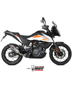 Tłumik motocyklowy Slip-On Line (Oval) MIVV do KTM 390 Adventure (20-) titanium