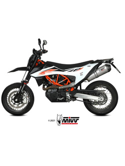 Tłumik motocyklowy Slip-On Line (Oval) MIVV do KTM 690 SMC R (20-) titanium