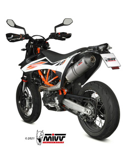 Tłumik motocyklowy Slip-On Line (Oval) MIVV do KTM 690 SMC R (20-) titanium