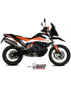 Tłumik motocyklowy Slip-On Line (Oval) MIVV do KTM 790 Adventure (19-20) / 890 Adventure (20-) carbon