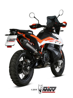 Tłumik motocyklowy Slip-On Line (Oval) MIVV do KTM 790 Adventure (19-20) / 890 Adventure (20-) carbon