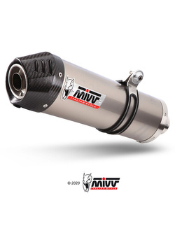 Tłumik motocyklowy Slip-On Line (Oval) MIVV do Moto Guzzi V85 TT (19-) titanium