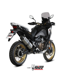 Tłumik motocyklowy Slip-On Line (Speed Edge) MIVV do Honda CRF1100L Africa Twin (20-) srebrny