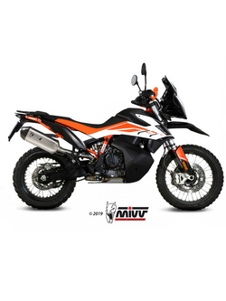 Tłumik motocyklowy Slip-On Line (Speed Edge) MIVV do KTM Adventure 790 / R (19-20) / 890 / R (20-) srebrny