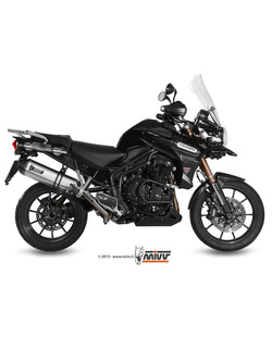 Tłumik motocyklowy Slip-On Line (Speed Edge) MIVV do Triumph Tiger Explorer 1200 (12-15) srebrny