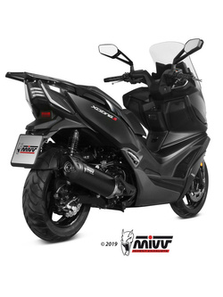 Tłumik motocyklowy Slip-On (Mover) MIVV do Kymco XCiting S400i (19-20) czarny