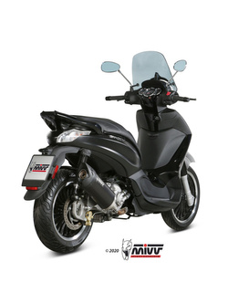 Tłumik motocyklowy Slip-On (Mover) MIVV do Piaggio Beverly 300 (10-20) czarny