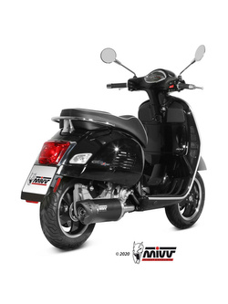 Tłumik motocyklowy Slip-On (Mover) MIVV do Vespa GTS 300 (08-20) czarny