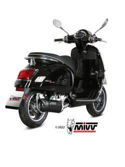 Tłumik motocyklowy Slip-On (Mover) MIVV do Vespa GTS 300 (21-) czarny