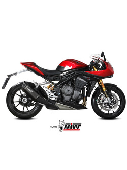 Tłumik motocyklowy Slip-On (SR-1) MIVV do Triumph Speed Triple 1200 RR / RS (21-) czarny