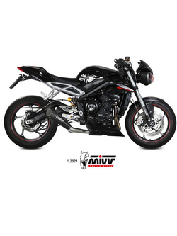 Tłumik motocyklowy Slip-On (X-M5) MIVV do Triumph Speed Triple 660 S / 765 R / S / RS (21-) czarny