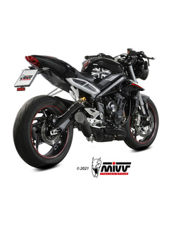 Tłumik motocyklowy Slip-On (X-M5) MIVV do Triumph Speed Triple 660 S / 765 R / S / RS (21-) czarny