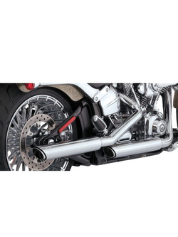 Tłumik motocyklowy Vance & Hines 3" Twin Slash do wybranych modeli Harleya Davidsona Chromowany