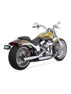 Tłumik motocyklowy Vance & Hines 3" Twin Slash do wybranych modeli Harleya Davidsona Chromowany