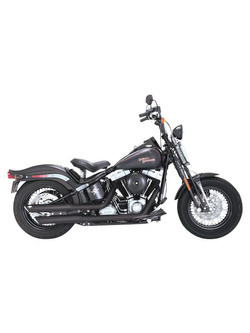 Tłumik motocyklowy Vance & Hines 3" Twin Slash do wybranych modeli Harleya Davidsona Czarny Mat