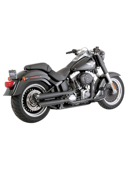 Tłumik motocyklowy Vance & Hines 3" Twin Slash do wybranych modeli Harleya Davidsona Czarny Mat