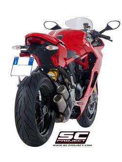 Tłumik motocyklowy podwójny SC-Project CR-T Ducati Supersport 950 (21-24) tytan