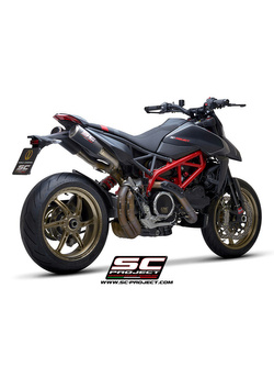 Tłumik motocyklowy podwójny SC-Project CR-T M2 Ducati Hypermotard 950 RVE SP (21-24) carbon