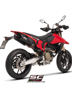 Tłumik motocyklowy podwójny SC-Project S1-C Ducati Hypermotard 698 Mono/RVE (24-) czarny mat 