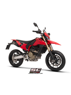 Tłumik motocyklowy podwójny SC-Project S1-C Ducati Hypermotard 698 Mono/RVE (24-) czarny mat 