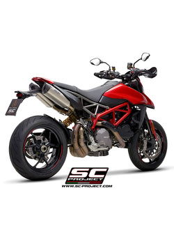 Tłumik motocyklowy podwójny SC-Project SC1-M Ducati Hypermotard 950 RVE SP (21-24) tytan