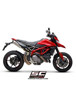 Tłumik motocyklowy podwójny SC-Project SC1-M Ducati Hypermotard 950 RVE SP (21-24) tytan