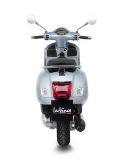 Tłumik motocyklowy z katalizatorem LeoVince LV One Evo [Slip-On, Stal nierdzewna + Carbon] do Vespa GTS 125 (21-) / Super (21-)