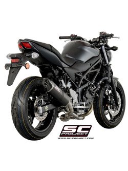 Tłumik owalny Slip-on SC-Project do Suzuki SV650 ABS / A [15-17]