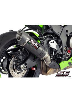 Tłumik owalny dla oryginalnego katalizatora Slip-on SC-Project do Kawasaki NINJA ZX-10R [16-17]