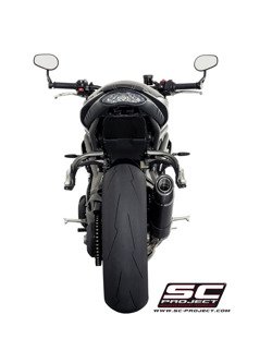 Tłumik owalny (niska pozycja) Slip-on SC-Project do Triumph SPEED TRIPLE 1050 S / R [16-17]