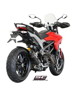 Tłumik owalny niska pozycja slip-on SC-Project do Ducati HYPERMOTARD 821 [13-16] / HYPERSTRADA [13-16]