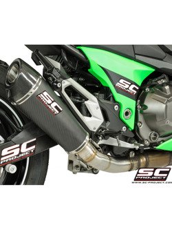 Tłumik stożkowy CARBON Slip-on SC-Project do Kawasaki Z 800 [12-16]