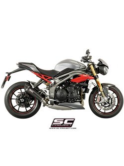 Tłumik stożkowy CARBON (niska pozycja) Slip-on SC-Project do Triumph SPEED TRIPLE 1050 S / R [16-17]