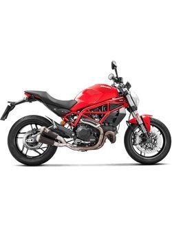 Tłumiki motocyklowe Akrapović do Ducati Monster 797/797+/659 [17-20], Scrambler Cafe Racer [17-20], Scrambler Icon/Urban Enduro/ Classic/ Full Throttle [15-20] [Slip-On Line, Black Titanium]