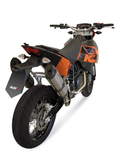 Tłumiki motocyklowe Bolt-On Line (Suono) MIVV do KTM 690 SM (07-12) srebrne