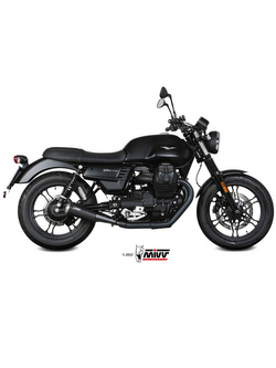 Tłumiki motocyklowe Slip-On (GHIBLI) MIVV do Moto Guzzi V7 III (17-20) czarne