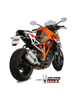 Tłumiki motocyklowe Slip-On Line (MK3) MIVV do KTM Superduke 1290 (14-19) srebrne