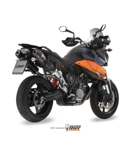 Tłumiki motocyklowe Slip-On Line (Oval) MIVV do KTM 990 SMT (09-13) carbon