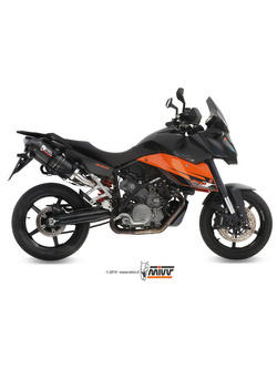 Tłumiki motocyklowe Slip-On Line (Oval) MIVV do KTM 990 SMT (09-13) carbon