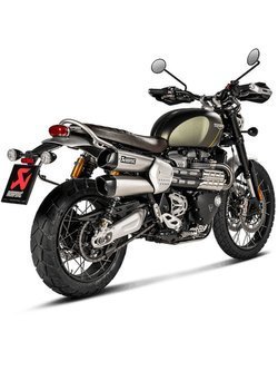 Tłumiki motocyklowe Slip-On Line [Titanium + Carbon] Akrapović do Triumph Scrambler 1200 [19-20]