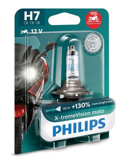 Żarówka halogenowa Philips H7 12V 55W X-tremeVision Moto