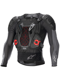 Zbroja motocyklowa Alpinestars Bionic Plus V2 czarno-czerwono-szara, Wyprzedaż