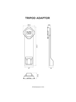 Zestaw: etui na telefon iPhone 16 Pro + adapter do statywu Quad Lock