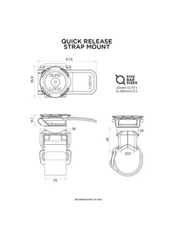 Zestaw: etui na telefon iPhone 16 Pro + uchwyt Quad Lock montowany za pomocą paska z szybkozłączką